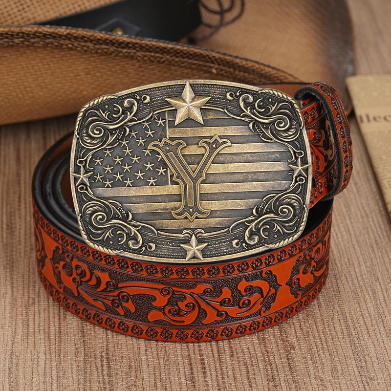 Flipslo Store Western Belt Buckle for Men Women Initial Letter A to Z Cowboy Belt Buckle Texas Buckle hebillas vaqueras para hombre - Image 4
